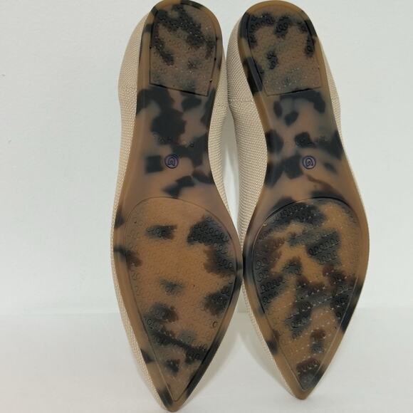 ROTHYS The Point Toe Ballet Flat Womens Size 10 Cream Business Casual Shoes - Picture 9 of 11